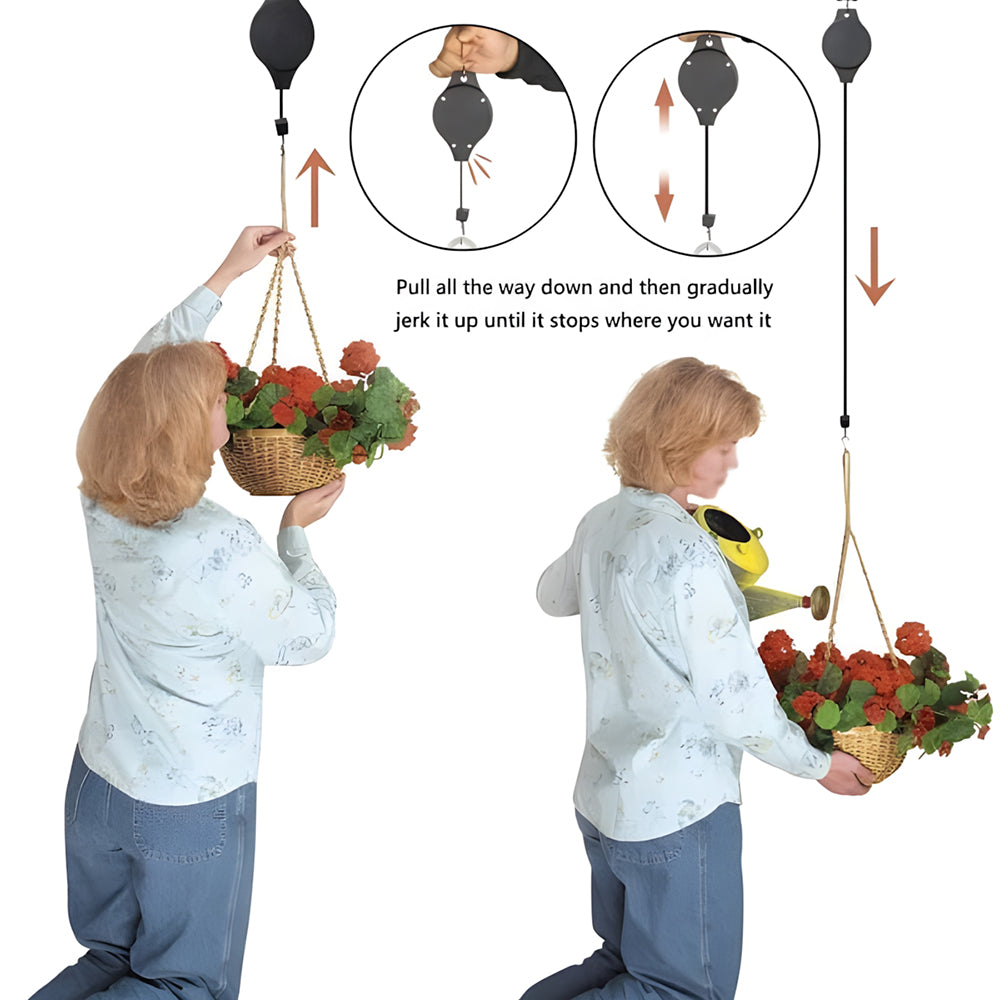 🌳Ensemble de poulies de jardin pour suspensions, pots et mangeoires à oiseaux