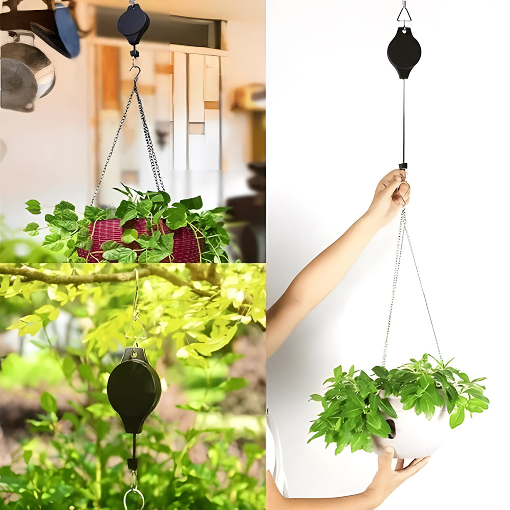 🌳Ensemble de poulies de jardin pour suspensions, pots et mangeoires à oiseaux