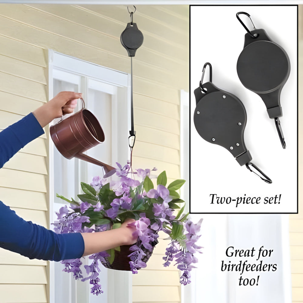 🌳Ensemble de poulies de jardin pour suspensions, pots et mangeoires à oiseaux