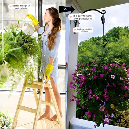 🌳Ensemble de poulies de jardin pour suspensions, pots et mangeoires à oiseaux