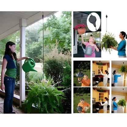 🌳Ensemble de poulies de jardin pour suspensions, pots et mangeoires à oiseaux