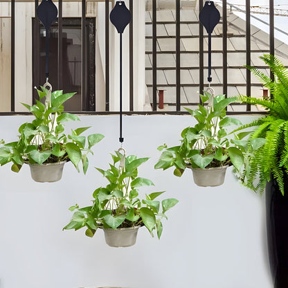 🌳Ensemble de poulies de jardin pour suspensions, pots et mangeoires à oiseaux