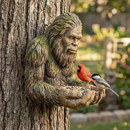 🧙‍♀️Mangeoire pour oiseaux de jardin Sorcière en méditation