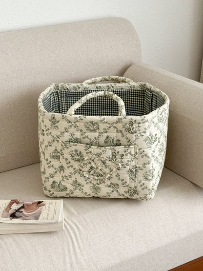 🚗Multi-Purpose Fabric Car Storage Basket with Handle | Foldable & Washable