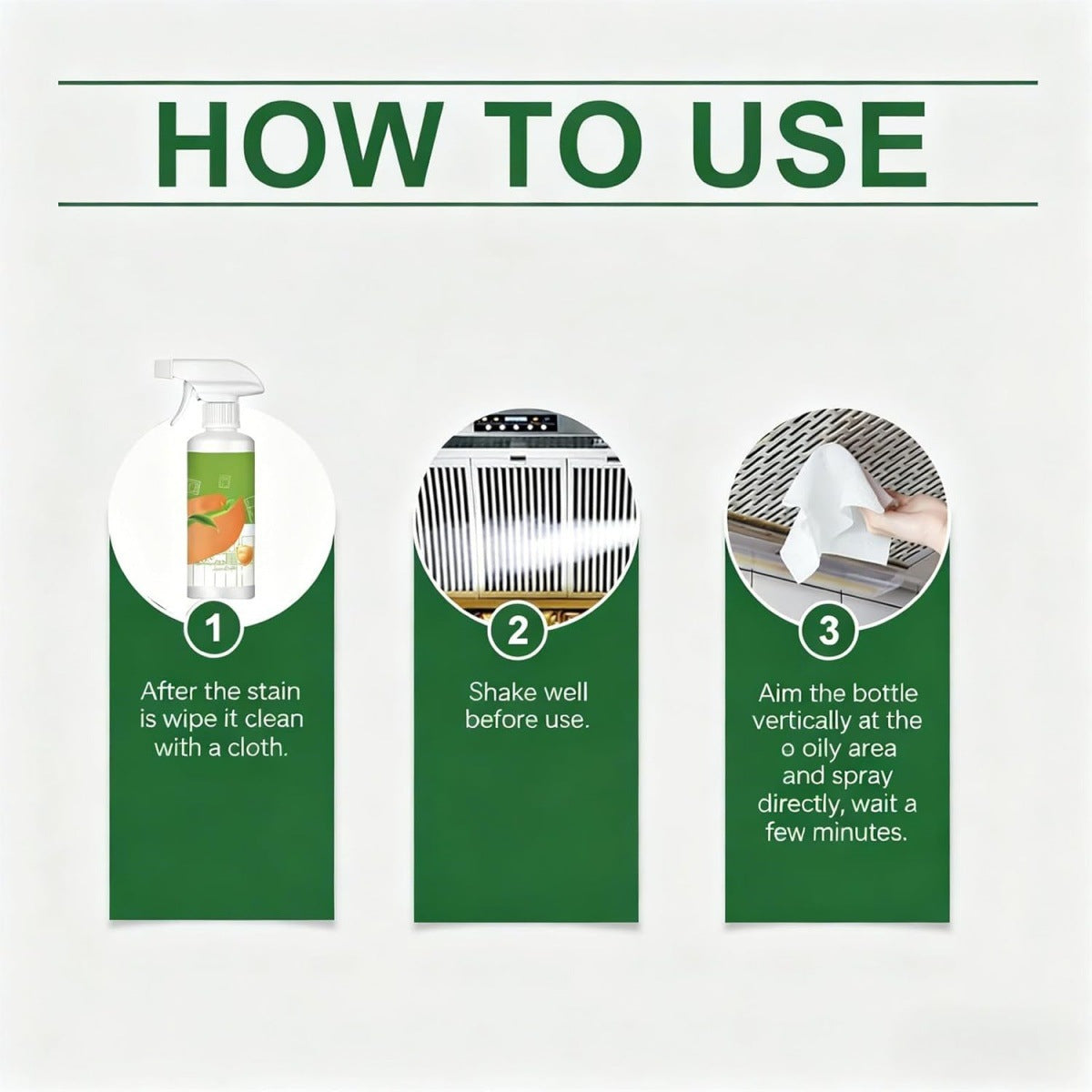Spray nettoyant pour cuisine à ions électrolyzés