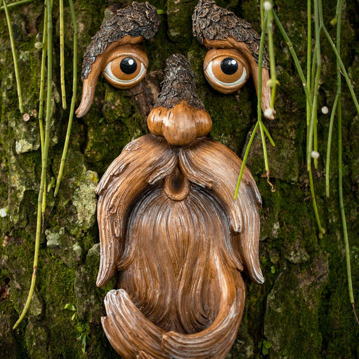🧙‍♀️Mangeoire pour oiseaux de jardin Sorcière en méditation