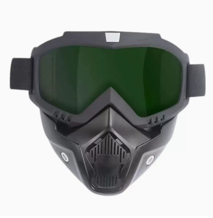 🤿Masque de protection multifonction - Lunettes de soudage à teinte automatique, Visière de ski antibuée & Équipement de jardinage anti-poussière - Masque de sécurité tout-terrain