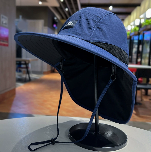 Chapeau de protection solaire d'extérieur - Chapeau de pêcheur d'été unisexe avec protège-nuque | Résistant aux UV, style parent-enfant |Idéal pour le camping et la randonnée