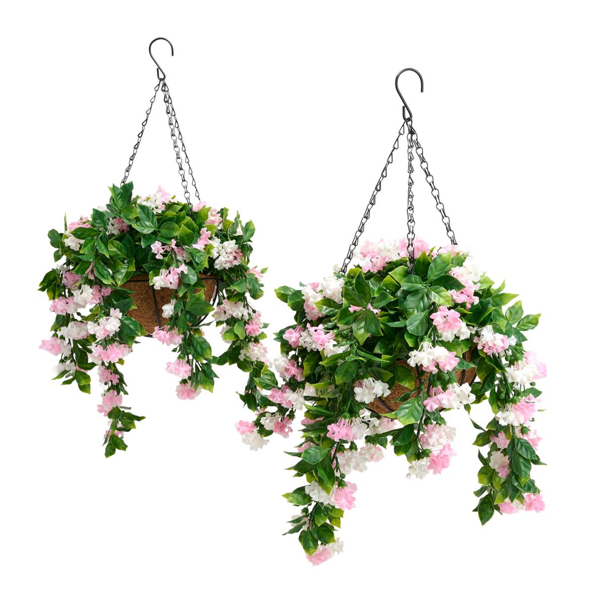 ✈️Livraison gratuite🌺Baskets suspendues en faux crêpe lilas antiradoub pour décoration extérieure🌸✨