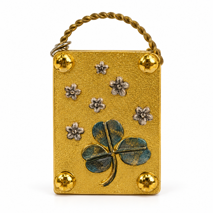 🌸 Mini presse à fleurs en laiton – Souvenirs botaniques à la taille de votre poche