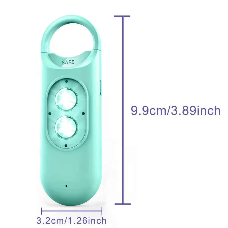L'alarme personnelle originale pour femmes, avec gyrophare et porte-clés, disponible en plusieurs couleurs