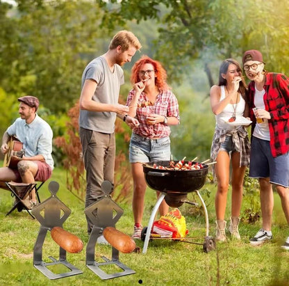 🍖Farceur de plein air Support à saucisses pour barbecue en acier inoxydable - 1 acheté, 1 offert
