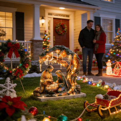 🚚Achetez-en 2, livraison gratuite🎄🎁Figurine décorative de crèche de Noël