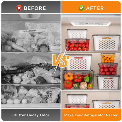 🍓 Récipients de conservation pour réfrigérateur – Gardez vos fruits frais
