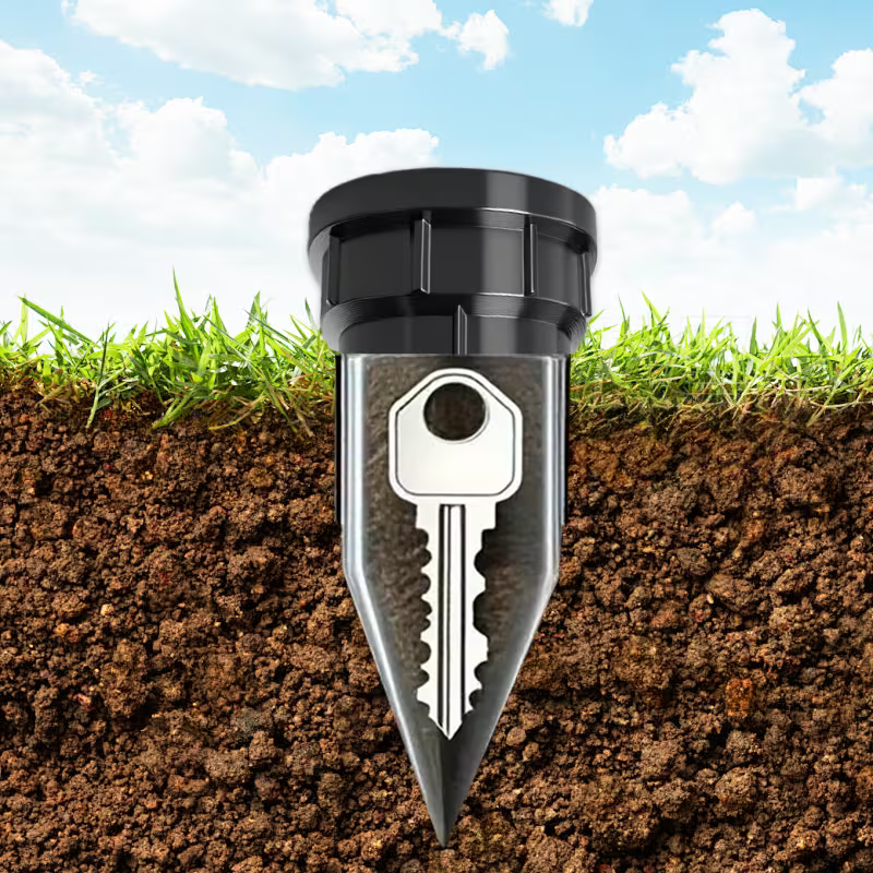 🗝️🌿Cache-clé pour arrosage | Leurre réaliste d’arroseur de jardin