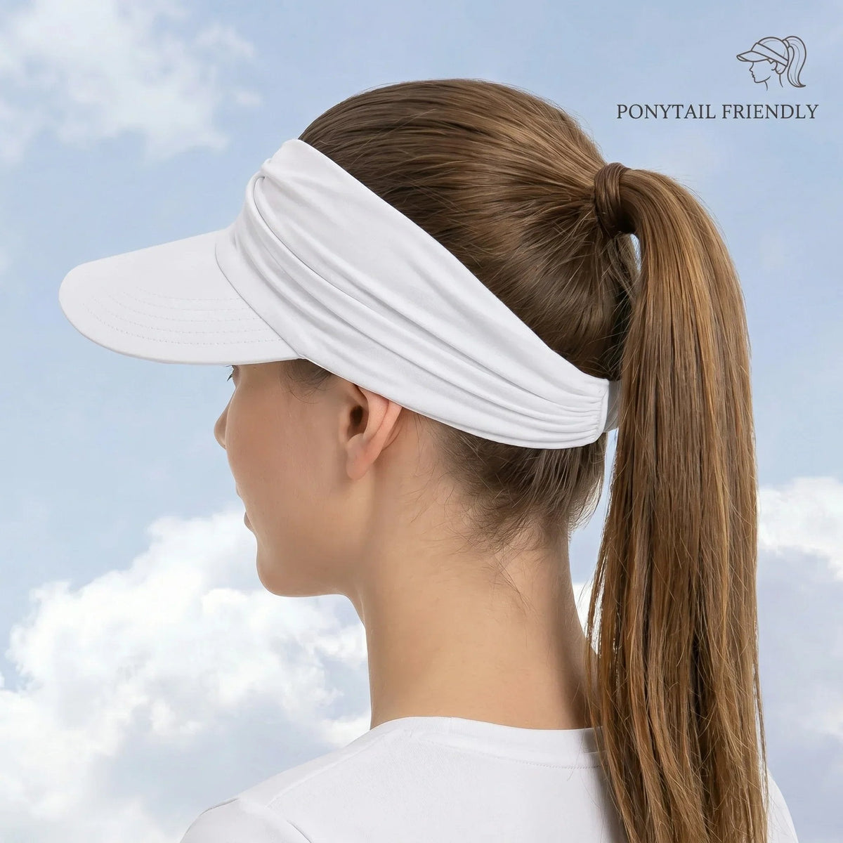 🔥 Vente flash d'été : -50 % 💕👒 Visière anti-UV 50+ avec maintien pour queue de cheval