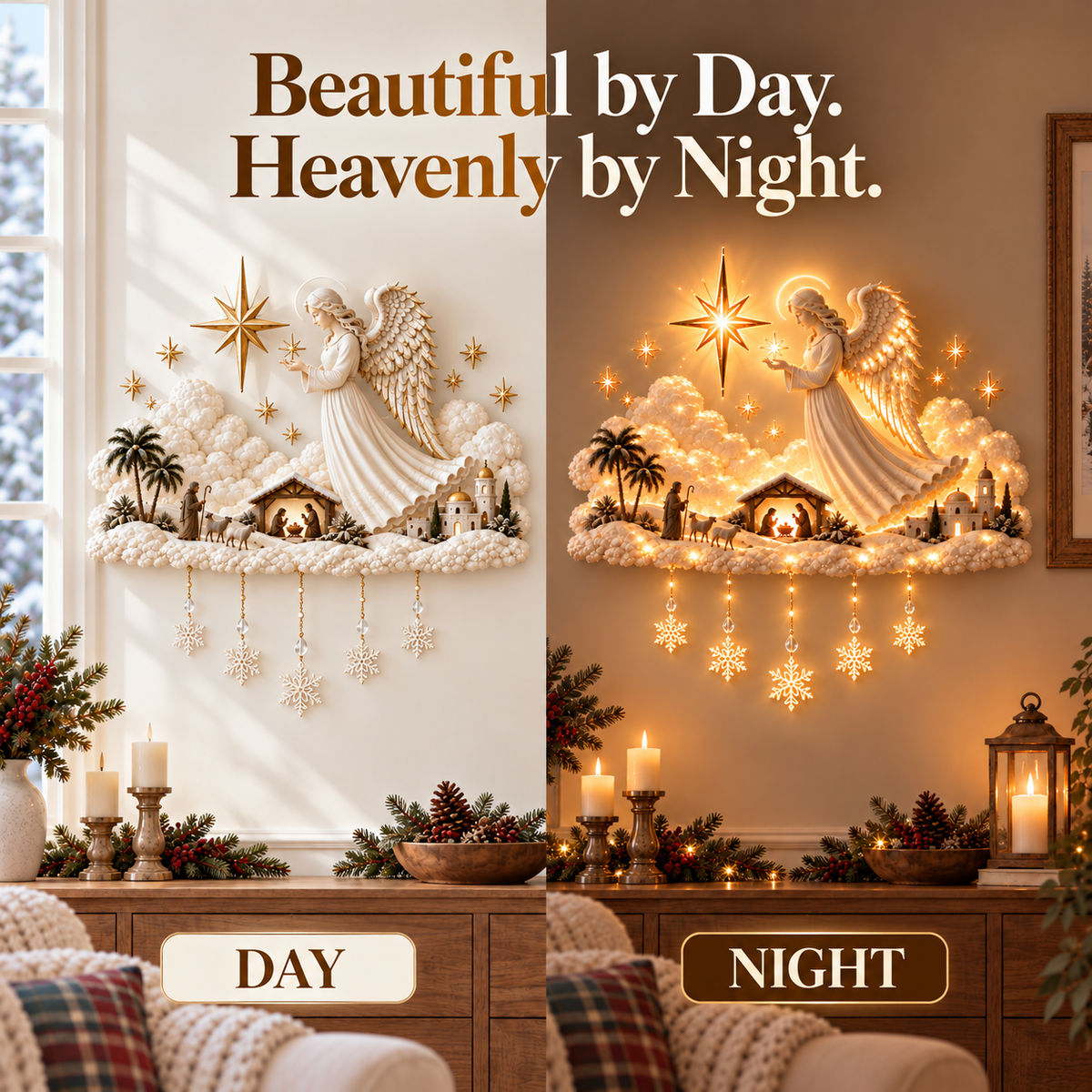 ✨Dernier jour : -56 %✨ Éclat d’ange de Noël béni