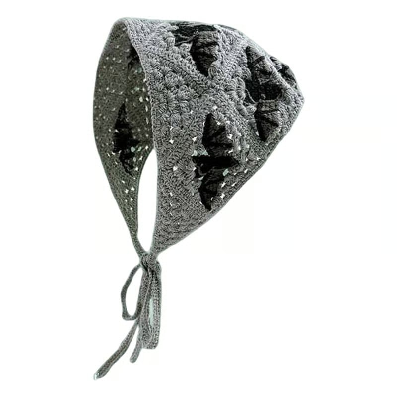 🕷️ Foulard tricoté à motif toile d’araignée pour Halloween 🕷️