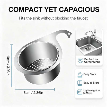 BUY 1 GET 1 FREE💧Stainless Steel Swan Sink Strainer Basket!!!🦢💧