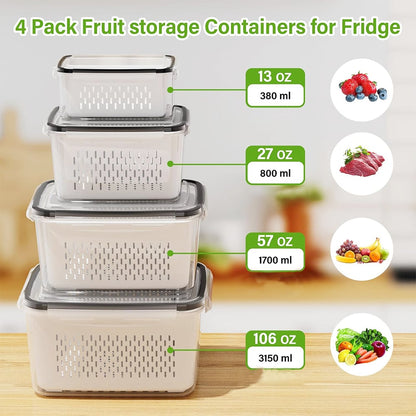 🍓 Récipients de conservation pour réfrigérateur – Gardez vos fruits frais