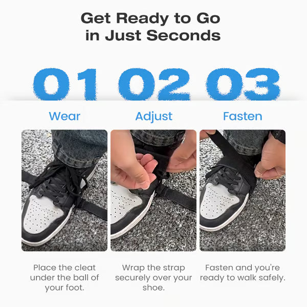 Ensemble de crampons à glace antidérapants et durables pour chaussures