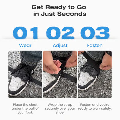 Ensemble de crampons à glace antidérapants et durables pour chaussures