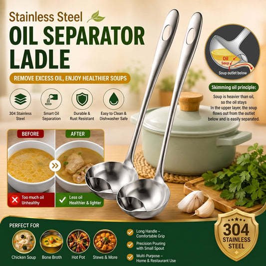 🔥1 acheté, 1 offert🔥Cuillère anti-graisse pour retirer l’excès de gras des soupes et des bouillons
