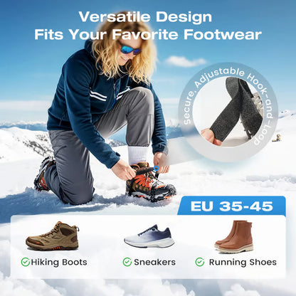 Ensemble de crampons à glace antidérapants et durables pour chaussures