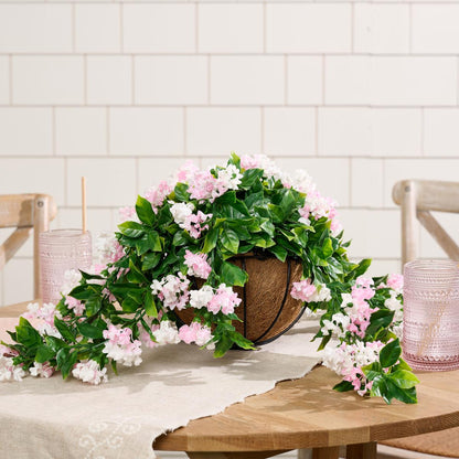 ✈️Livraison gratuite🌺Baskets suspendues en faux crêpe lilas antiradoub pour décoration extérieure🌸✨