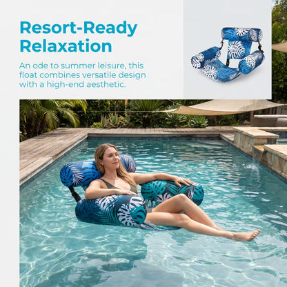 🌴 Hamac gonflable pour piscine | Chaise longue en forme de selle pour se détendre en été ✨