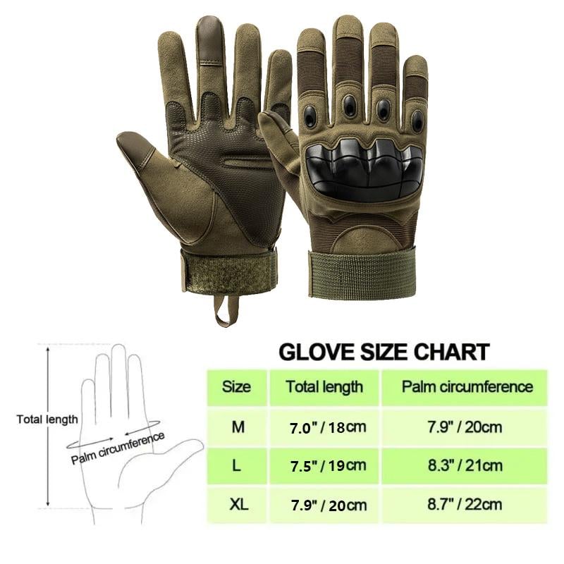 🔥Limited Time 58% Off✨Tactical Full Finger Gloves with Soft Knuckle Protection