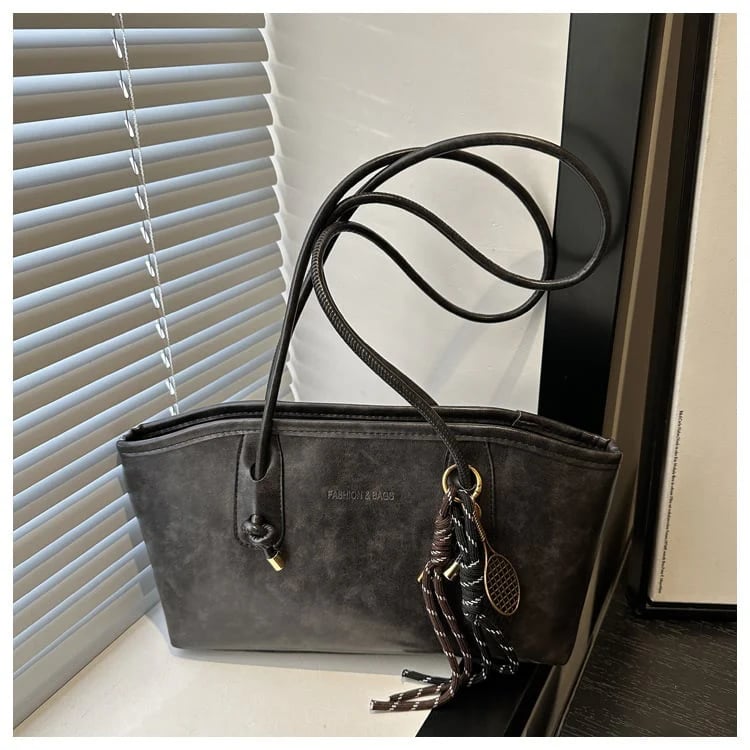 👝Sac à bandoulière élégant pour femme, uni et grande capacité | Sac cabas tendance et polyvalent pour les trajets quotidiens et un usage décontracté