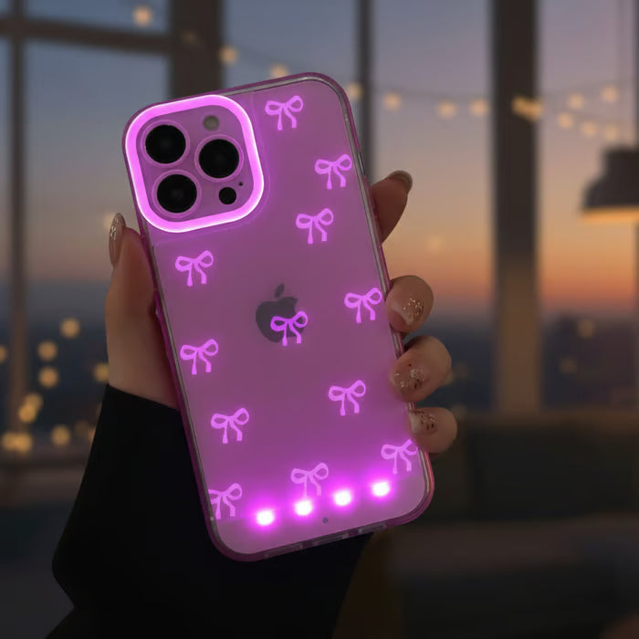 📱Coque de téléphone LED éclatante à nœud