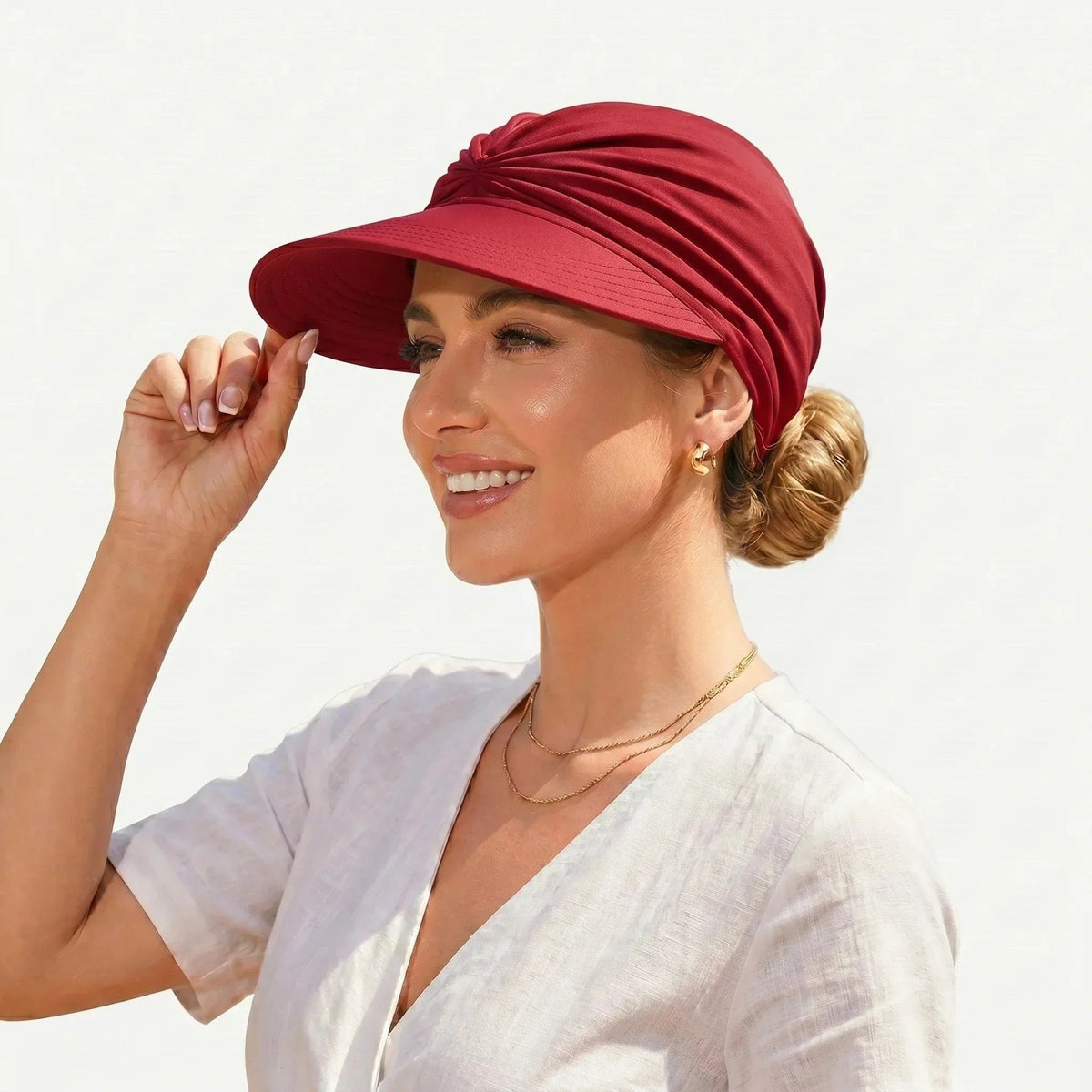 🔥 Vente flash d'été : -50 % 💕👒 Visière anti-UV 50+ avec maintien pour queue de cheval