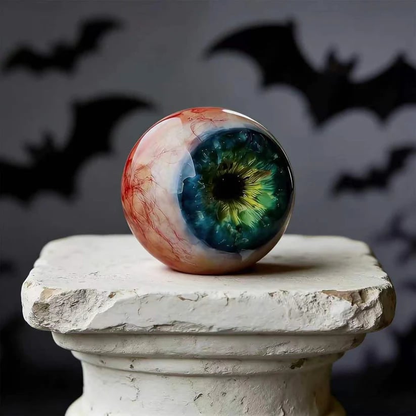 Décoration d’œil de monstre hyperréaliste 👁️