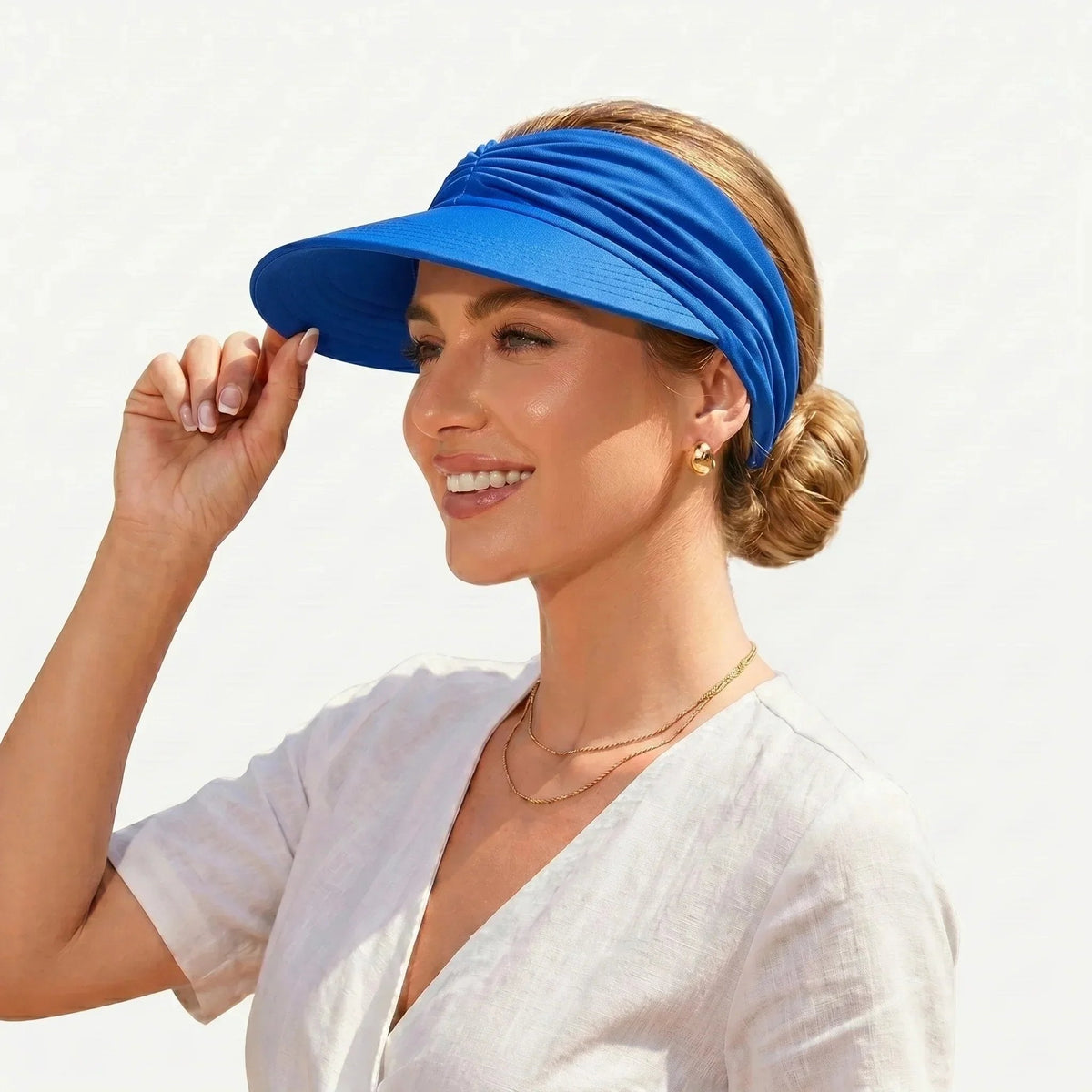 🔥 Vente flash d'été : -50 % 💕👒 Visière anti-UV 50+ avec maintien pour queue de cheval