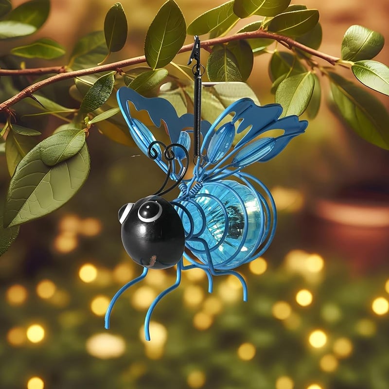 🔥Lampe solaire d’extérieur à suspendre en forme d’abeille