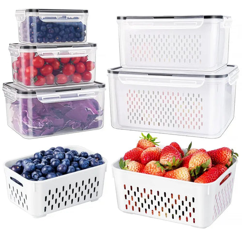 🍓 Récipients de conservation pour réfrigérateur – Gardez vos fruits frais