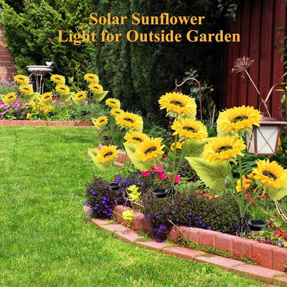 🌻🌞Lampes solaires LED en forme de tournesol pour jardin