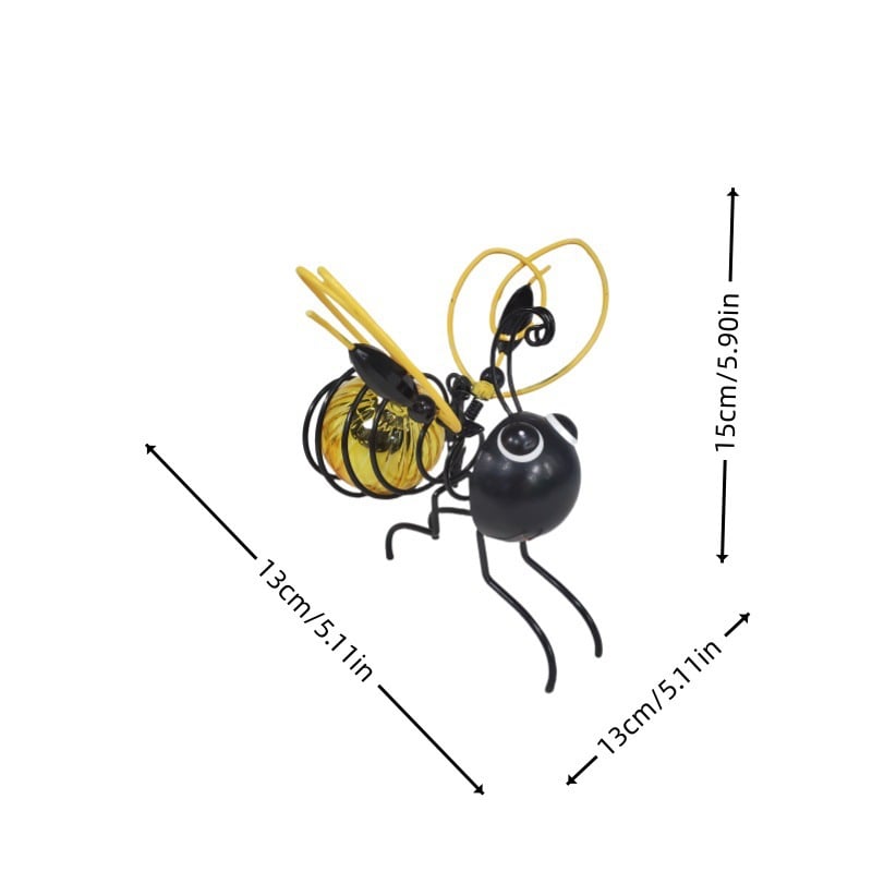 🔥Lampe solaire d’extérieur à suspendre en forme d’abeille