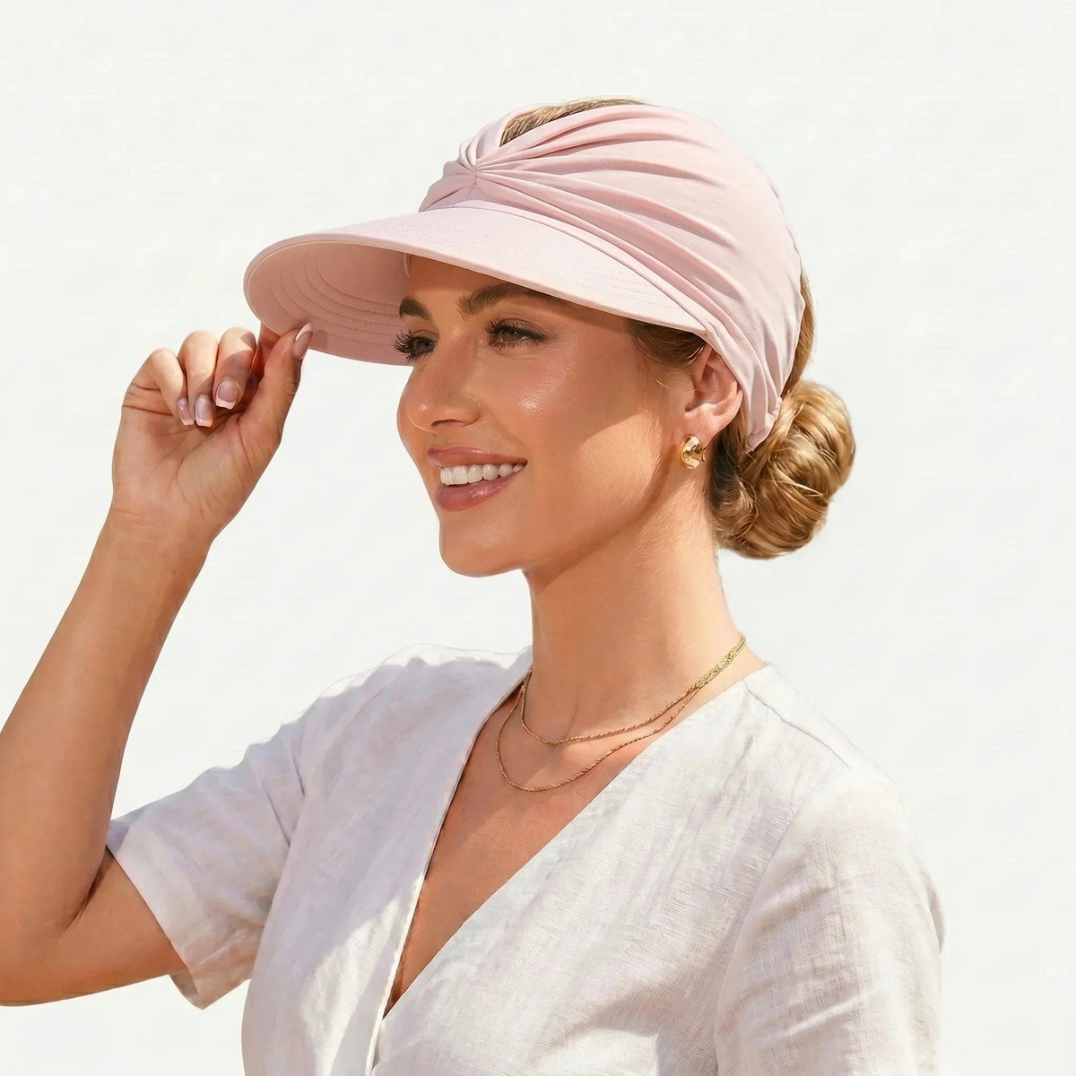 🔥 Vente flash d'été : -50 % 💕👒 Visière anti-UV 50+ avec maintien pour queue de cheval