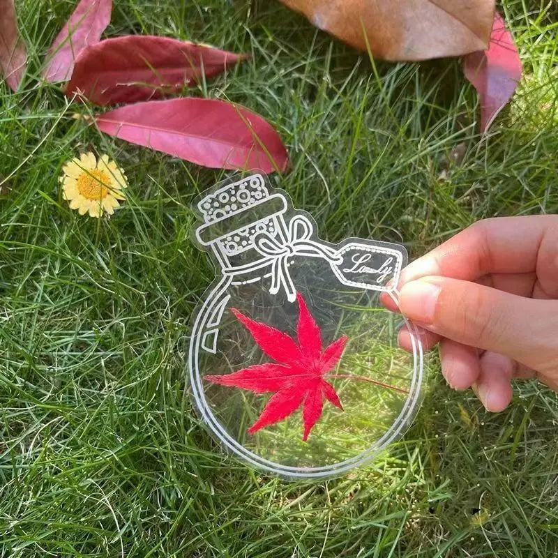 💐🌷40 marque-pages transparents avec fleurs séchées - marque-pages cadeaux à personnaliser