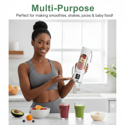 LIVRAISON GRATUITE🔥🔥Le blender portable ultime – rechargeable par USB et compact pour des smoothies partout avec vous