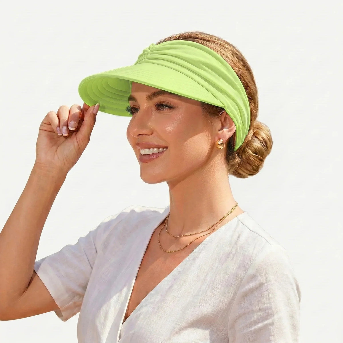 🔥 Vente flash d'été : -50 % 💕👒 Visière anti-UV 50+ avec maintien pour queue de cheval