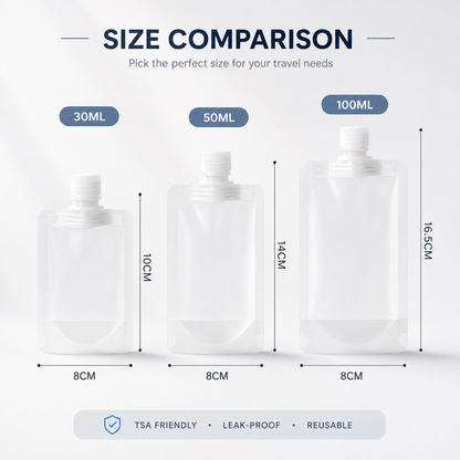 12 sachets réutilisables en plastique, contenants polyvalents pour liquides lors de pique-niques et d’excursions