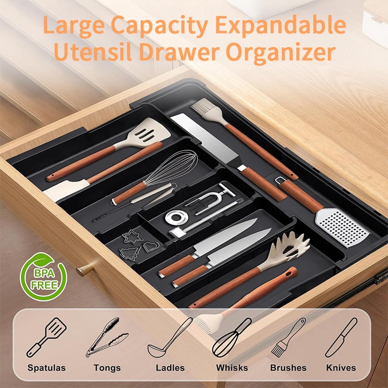 LIVRAISON GRATUITE🔥🔥Tiroir extensible pour ustensiles de cuisine