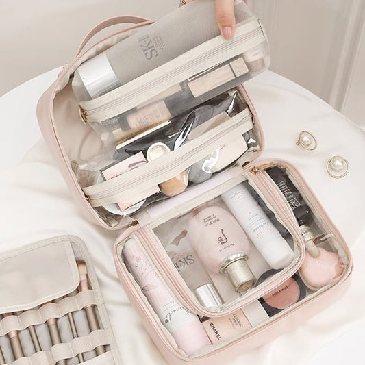 Trousse à Toilette et Cosmétiques Multi-Compartiments