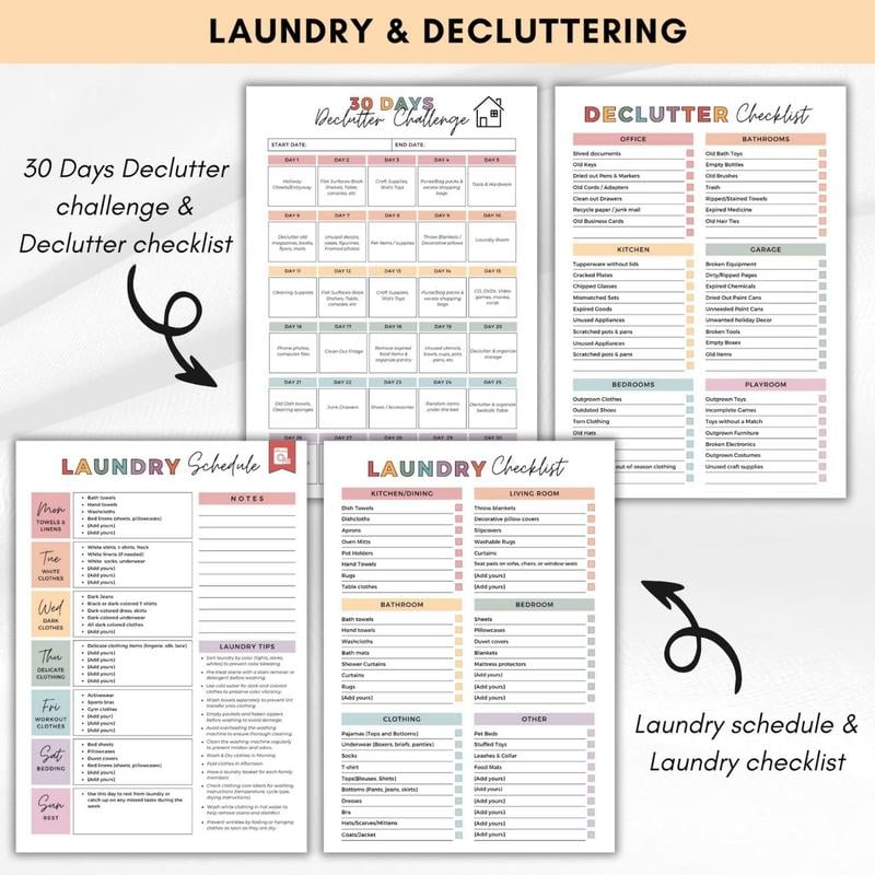 Dernier jour de la promotion -59 % ! ⏰ Kit de nettoyage et d'organisation pour TDAH - Planificateur de tâches ménagères