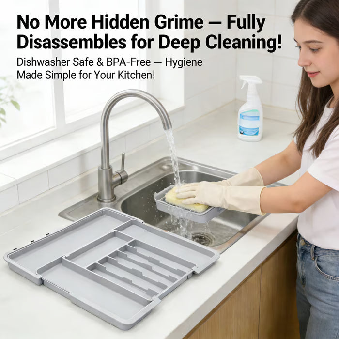 LIVRAISON GRATUITE🔥🔥Tiroir extensible pour ustensiles de cuisine