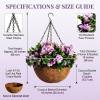 ✈️Livraison gratuite🌺Baskets suspendues en faux crêpe lilas antiradoub pour décoration extérieure🌸✨